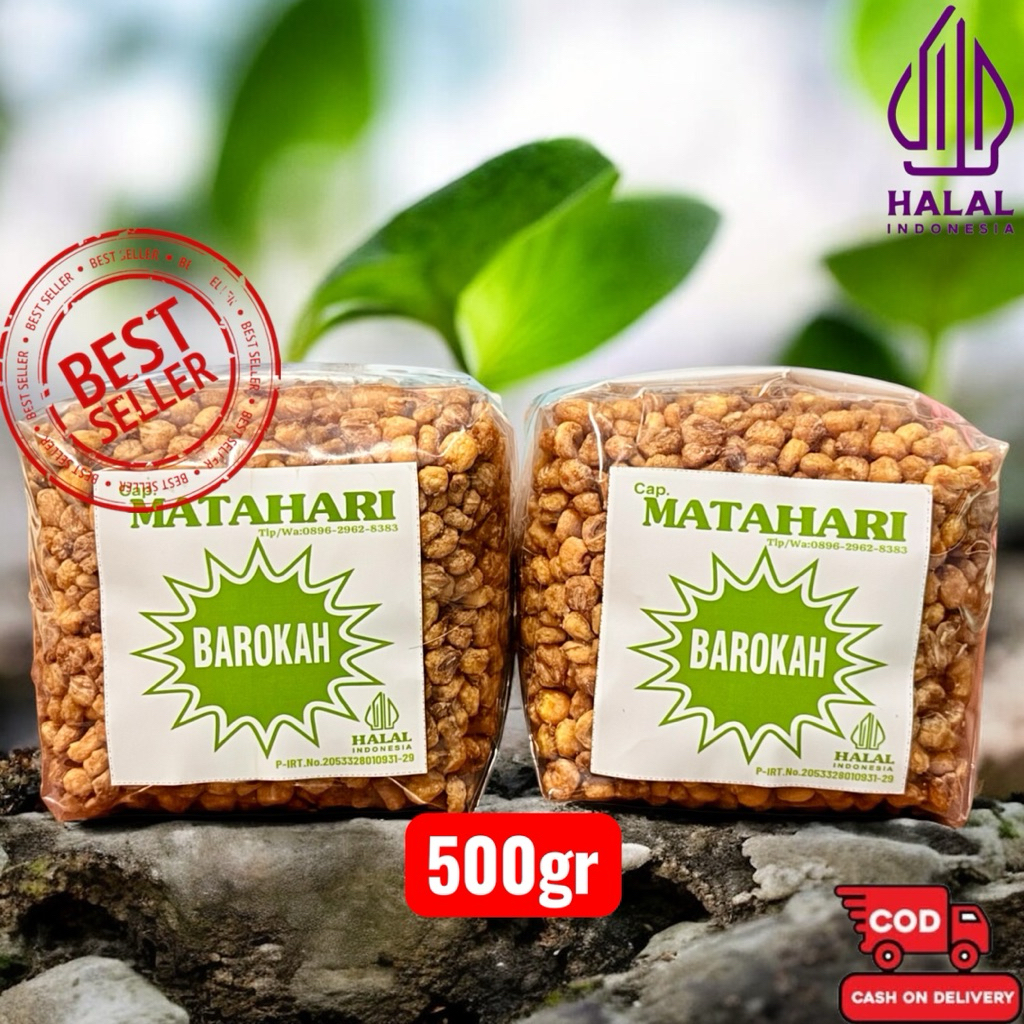 

Jagung marning asin gurih isi 500gram Cap BAROKAH MATAHARI