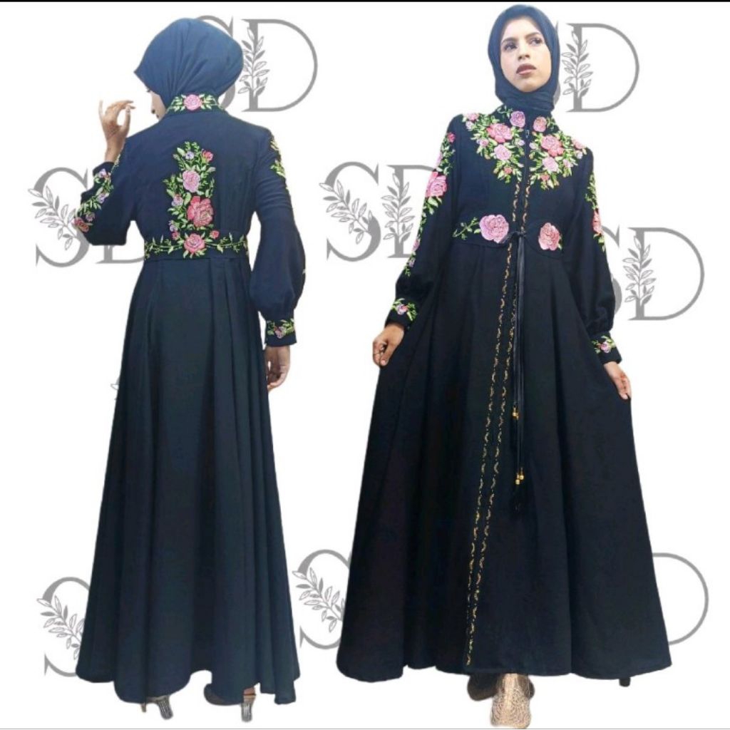 Sabiha BB204 gamis mewah mekar