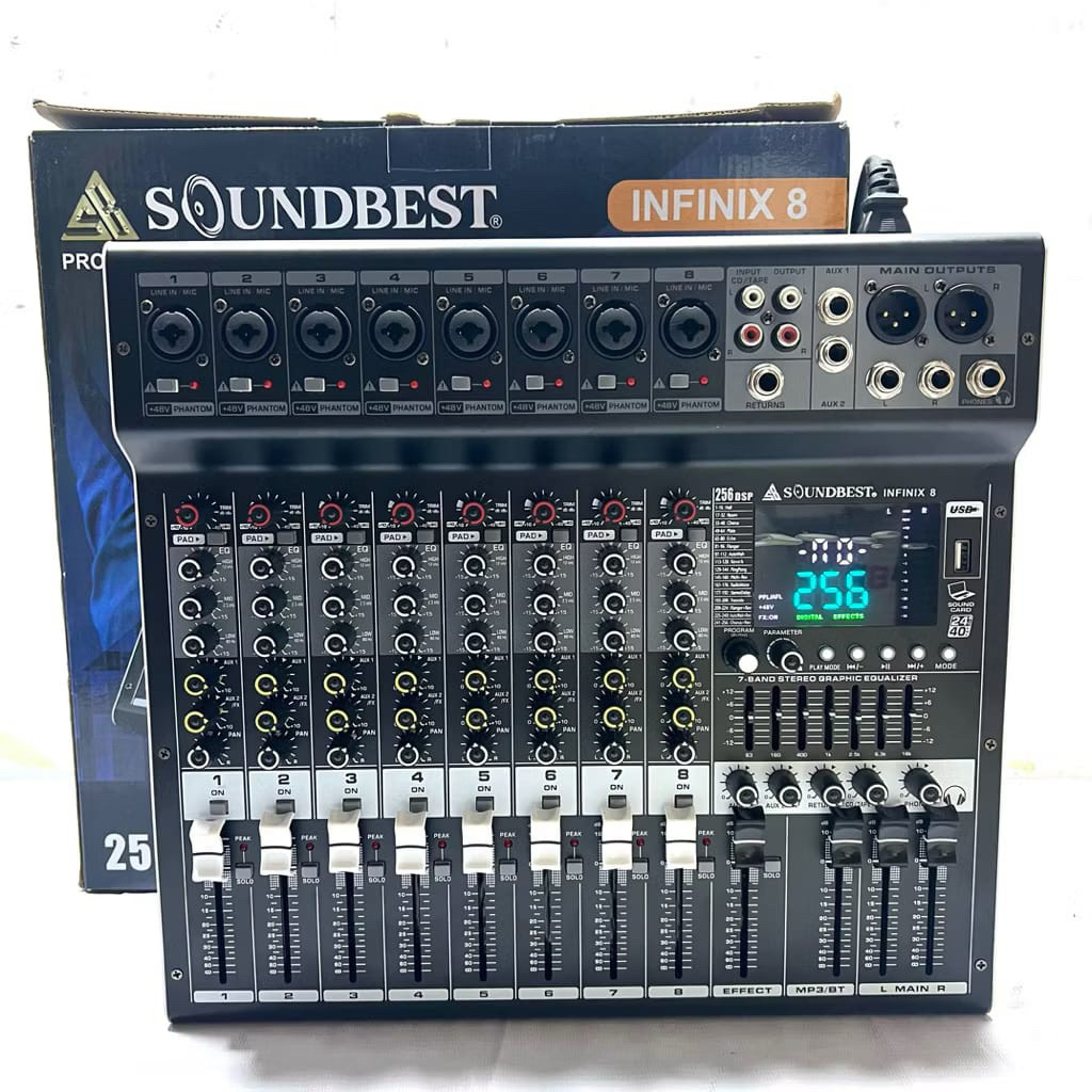 Power Mixer Soundbest Infinix 8 Original Power Mixer Soundbest 8 Channel