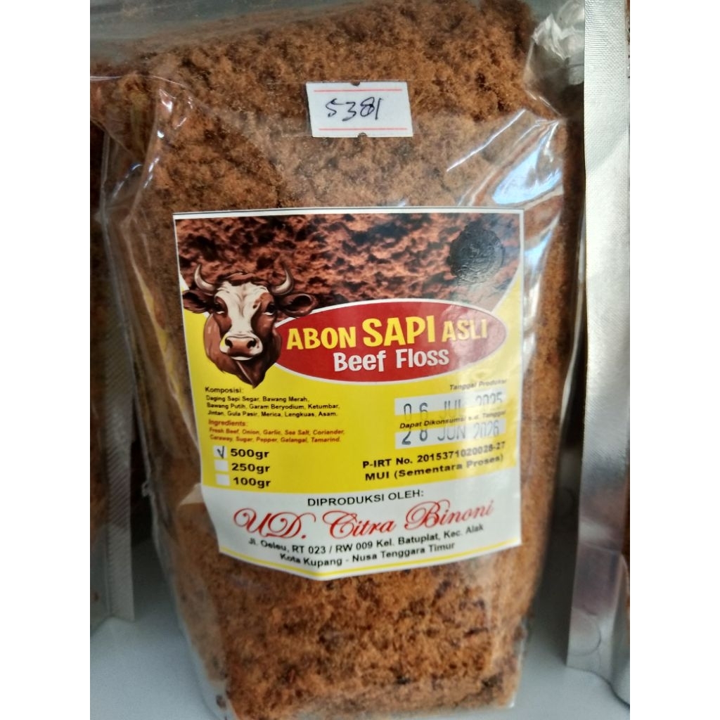 

Abon Sapi Asli ( Beef Floss)