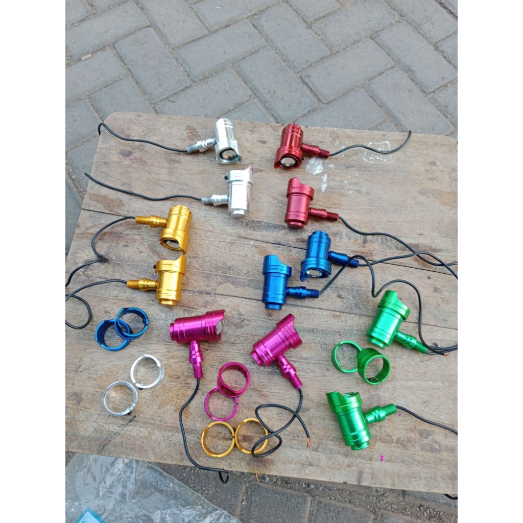 NRV LAMPU SEIN LED TOPI PNP CB GL100 C70 /SEN CB LED WARNA /RITING CB