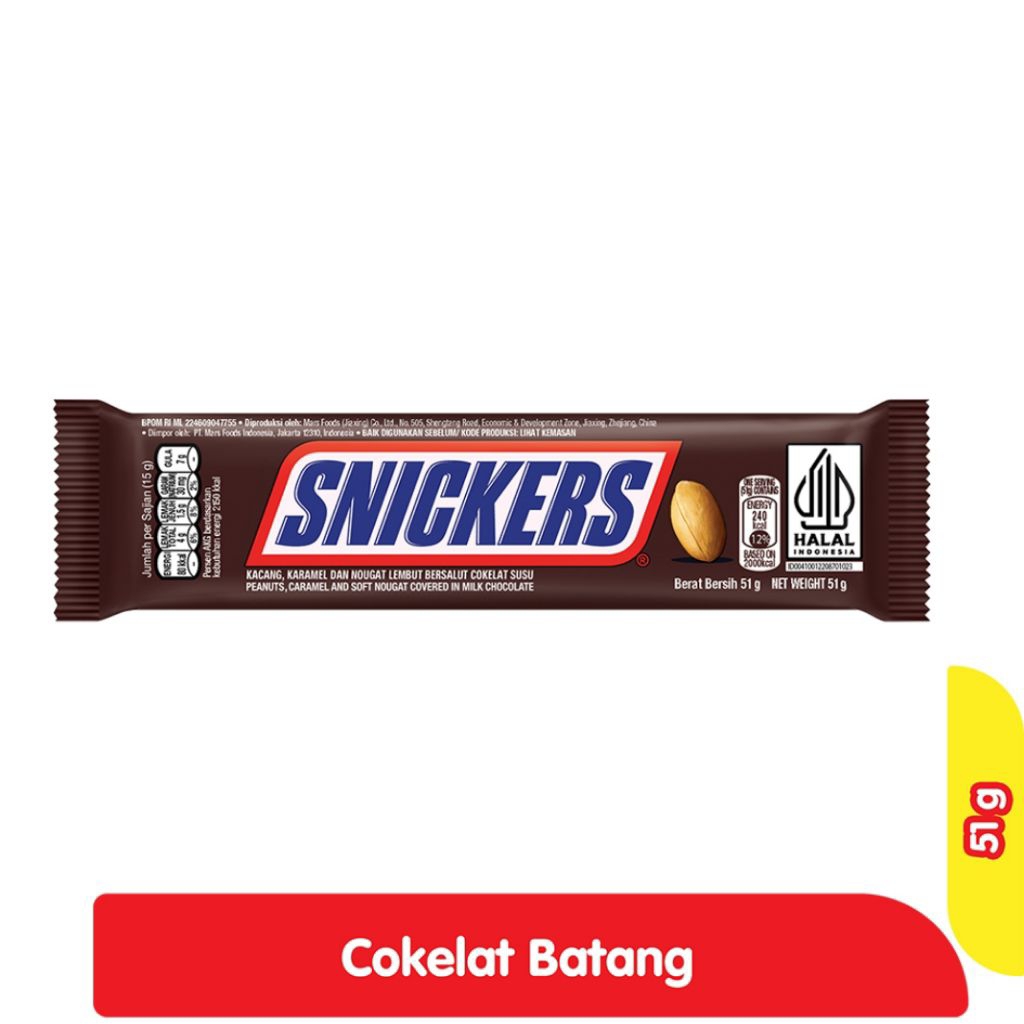 

Snickers Cokelat Kacang Original 51gr