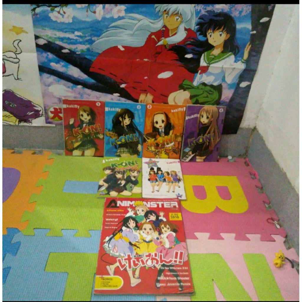 komik full set tamat k on 1-4 end + k on highschool + k on  college