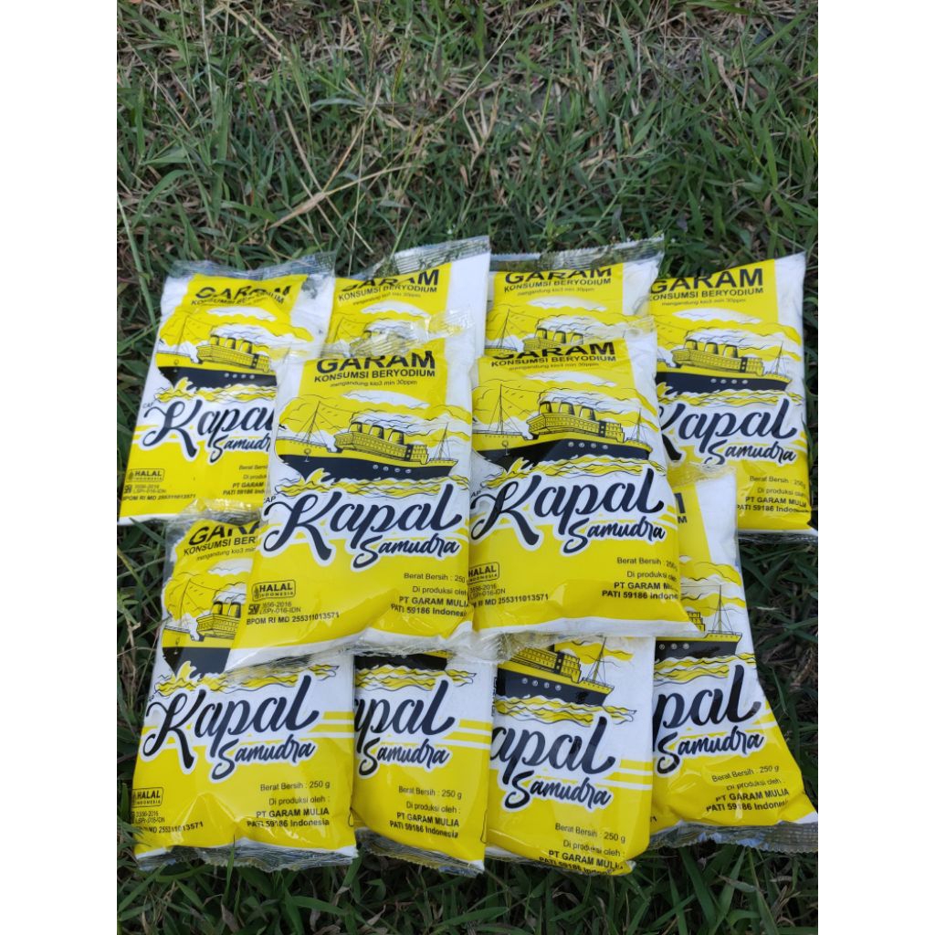 

(10 pcs) garam kapal samudra 250 gram