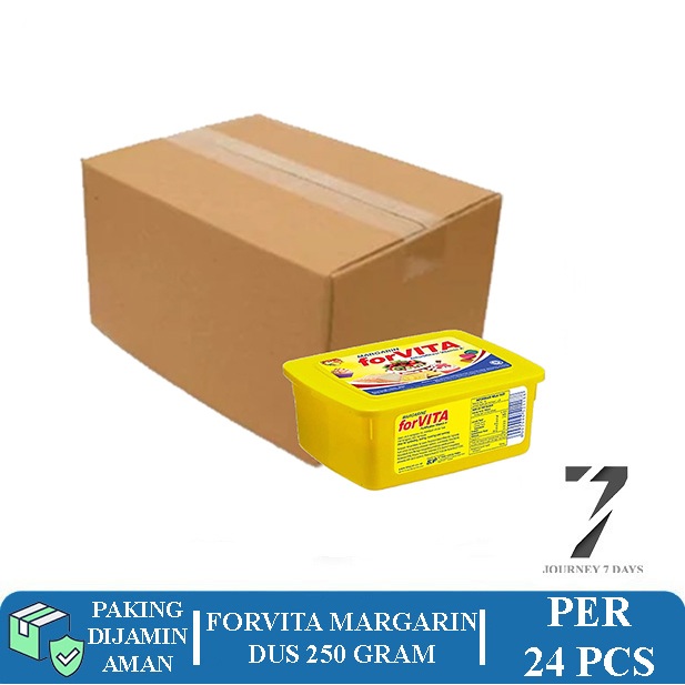 

FORVITA MARGARINE 250 GRAM DUS BOX PER 24 PCS NON COD JOURNEY 7 DAYS DENGAN PAKING AMAN