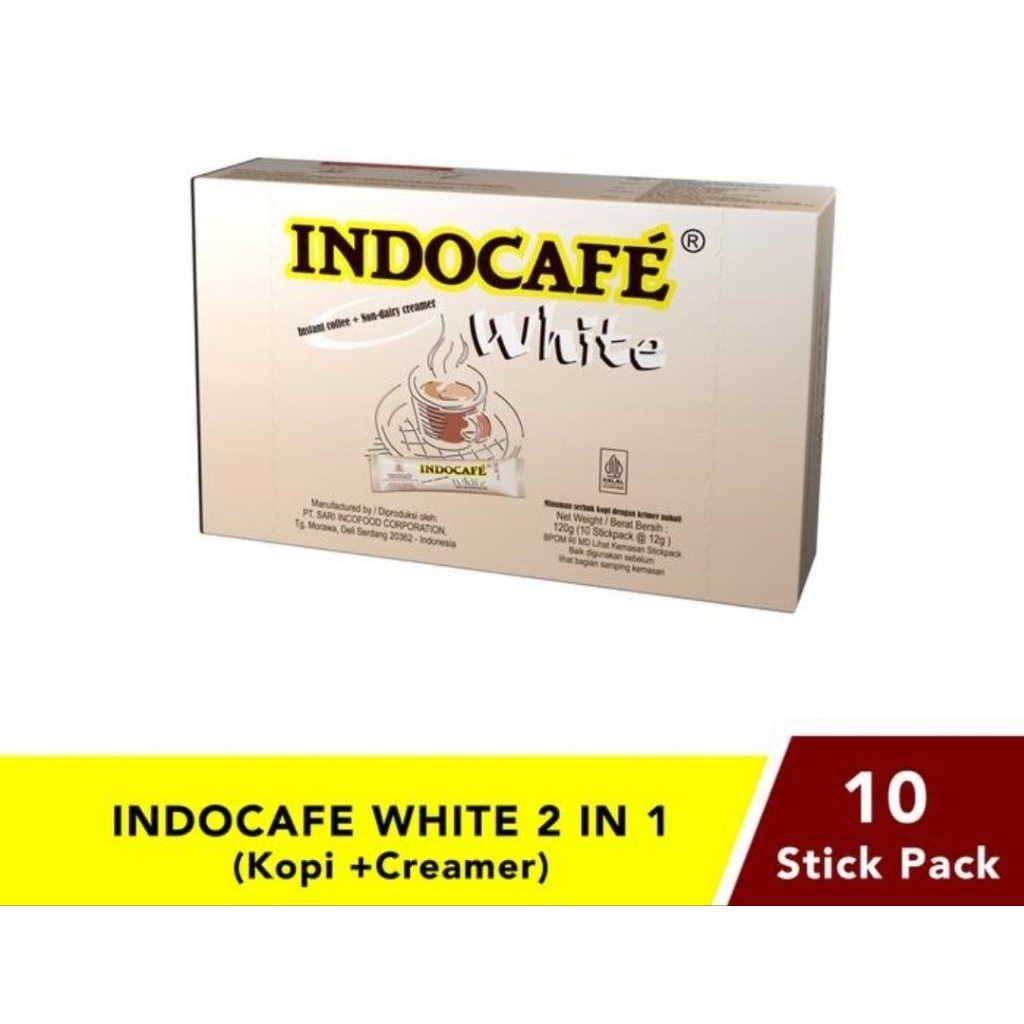 

Indocaffe White Stick Kemasan 10 Stick Indocaffe