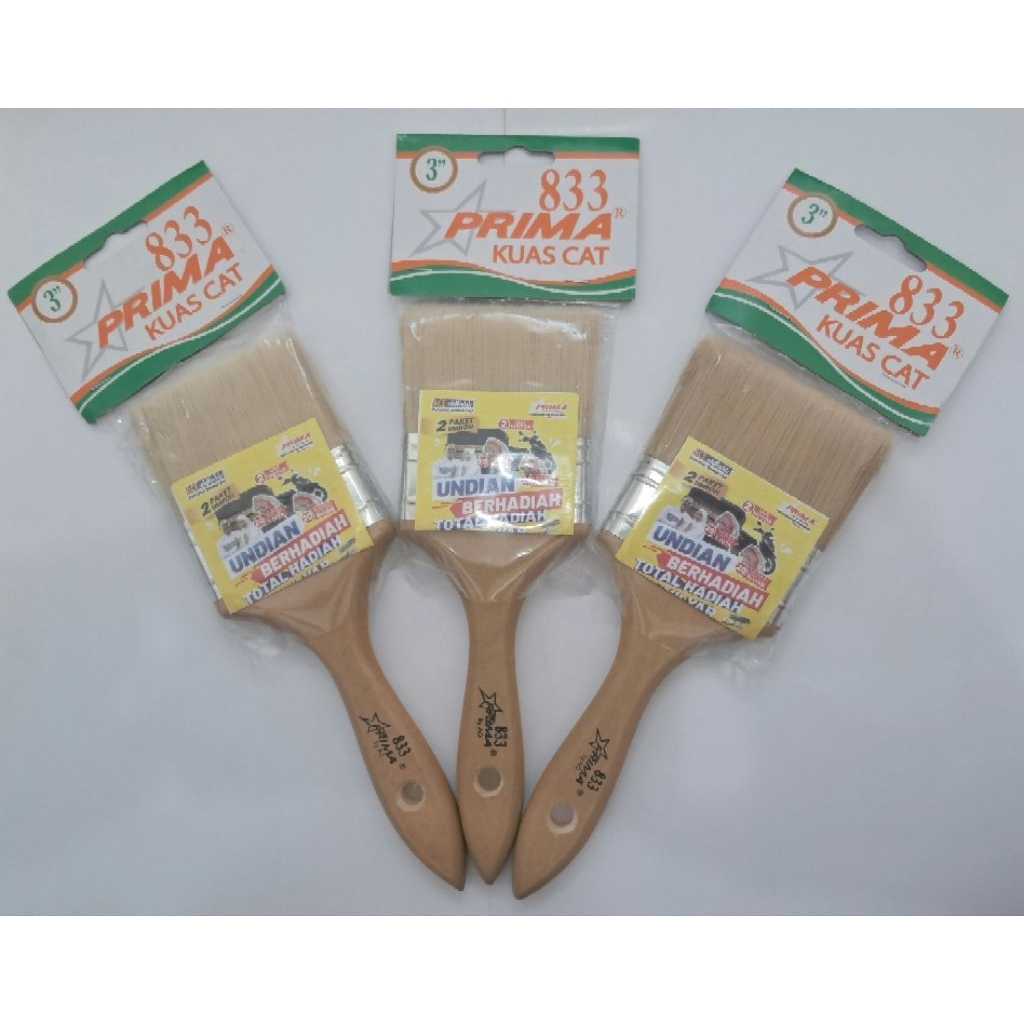 

Kuas Prima 833 Bulu Putih Ukuran 3" Inch