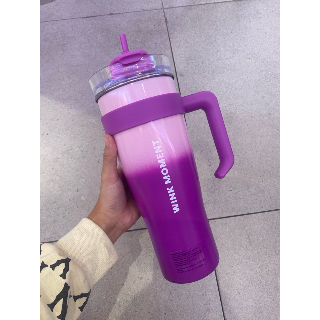 Miniso Botol Minum - Wink Moment Pink & Purple