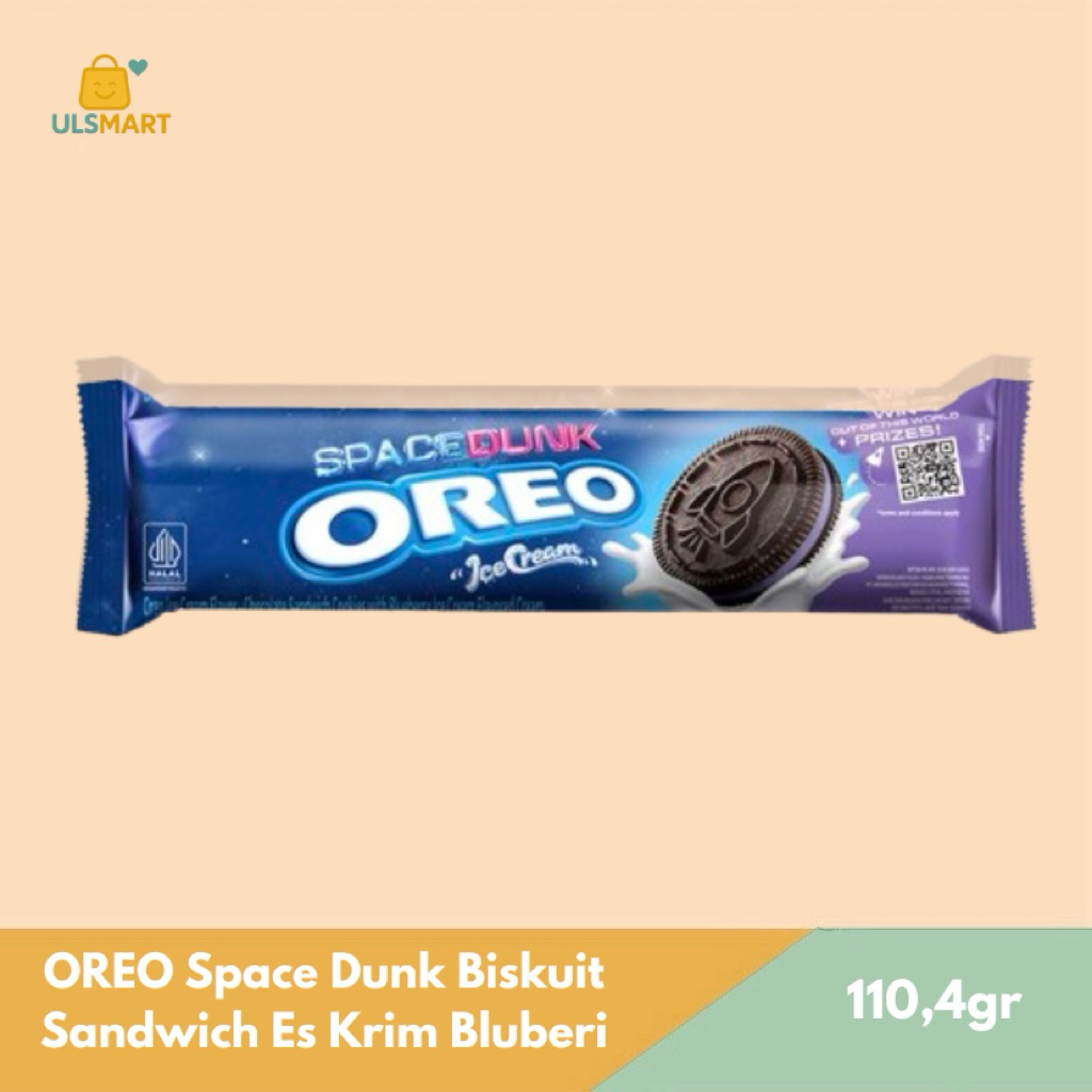 

OREO Space Dunk Biskuit Sandwich Es Krim Bluberi 110,4 g