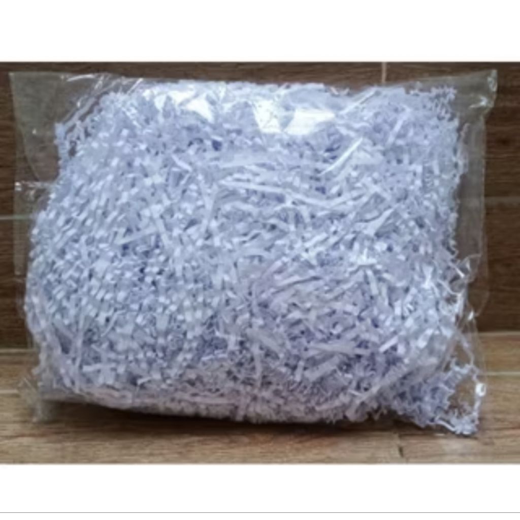 

Kertas Cacah/ Kertas Serut/ Alas Hampers HVS Putih