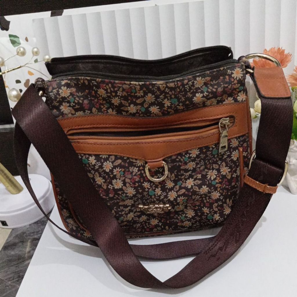 Tas Preloved Wanita Print Bunga