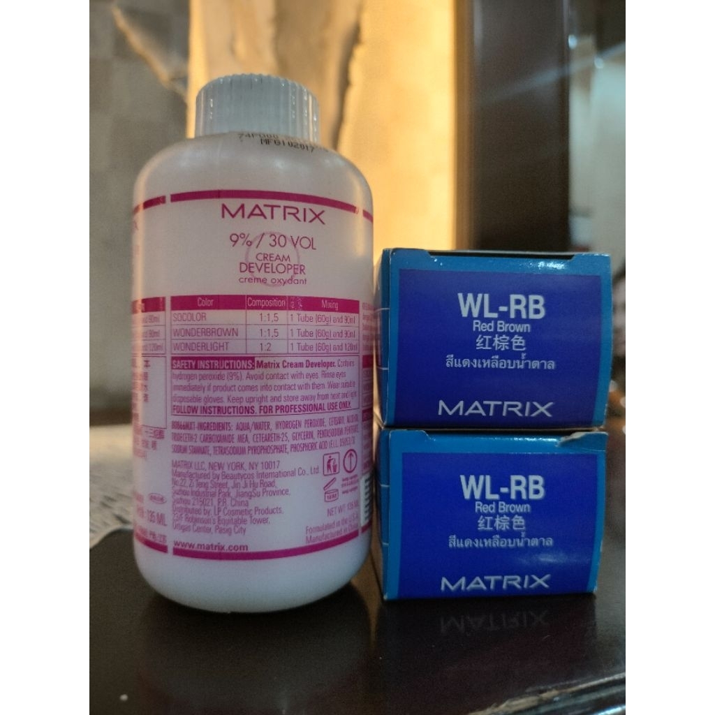 CAT RAMBUT/MATRIX WL-RB/wonder light - red brown + oxydant