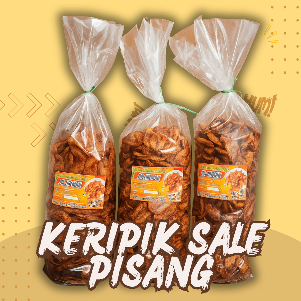 

Keripik Sale Pisang Asli Renyah Manis Gurih 500 Gr Khas Cilacap