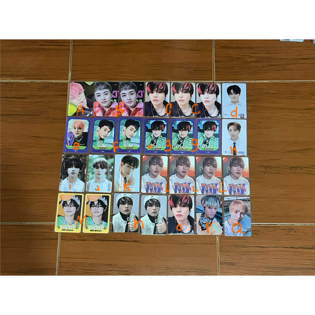 photocard nct jeno, mark, renjun, chenle, yangyang & lucas : glitchmode, take off, somethinc, awaken