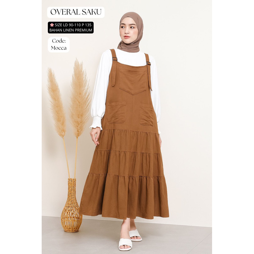 Overall Linen Saku | by 3 Point Boutiq