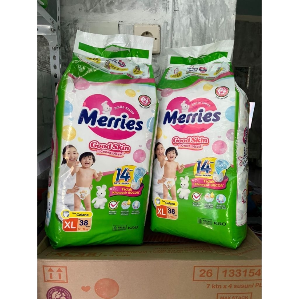 Merries Jumbo M48 L42 XL 38 1ball 2 ball 1 Karton (4Ball)