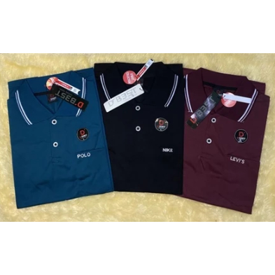 Paket 3 pcs 100 ribu kaos polo shirt pria | kaos kerah | kaos polo branded
