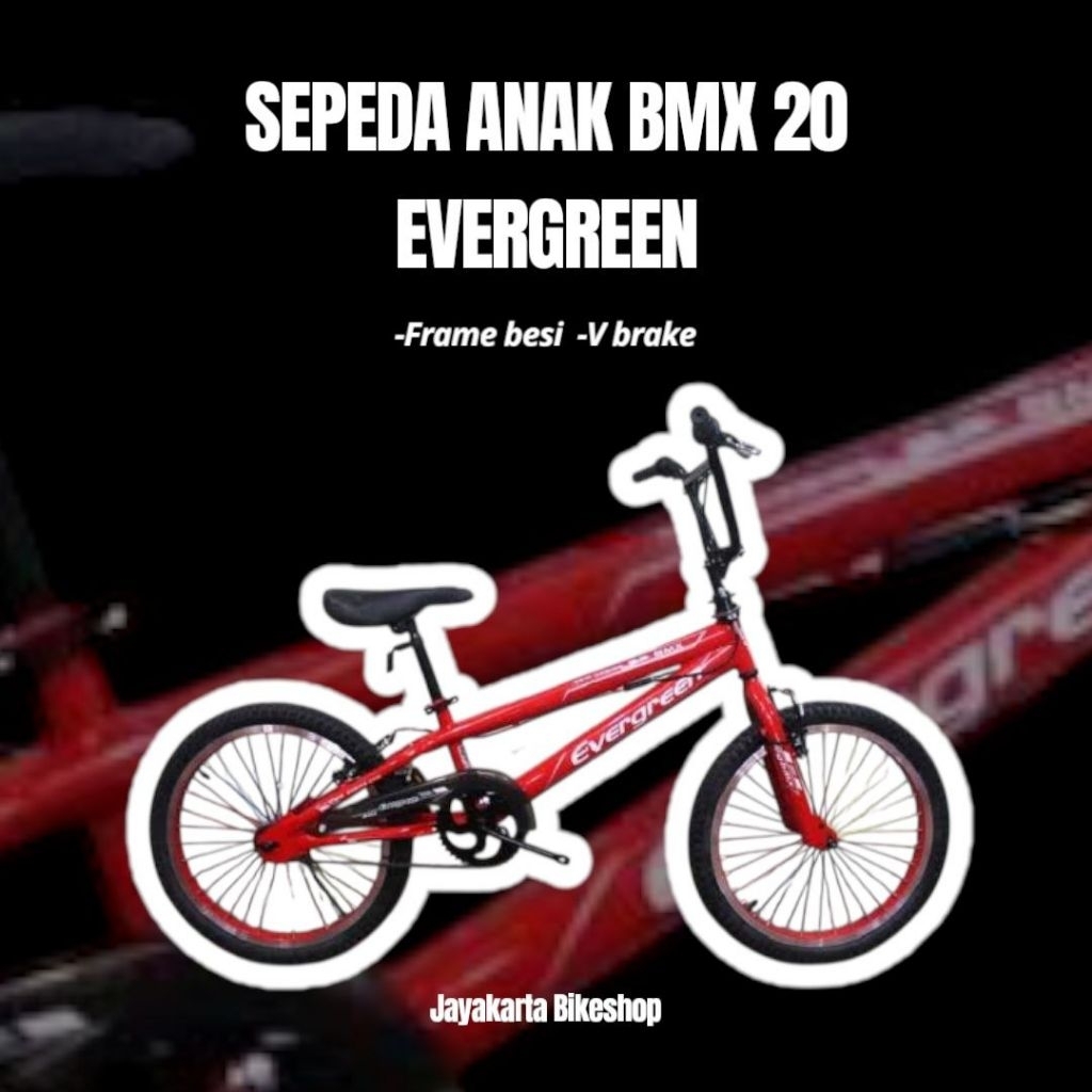SEPEDA ANAK BMX 20 EVERGREEN | BMX KIDS BIKE 20 INCH ANAK ORIGINAL