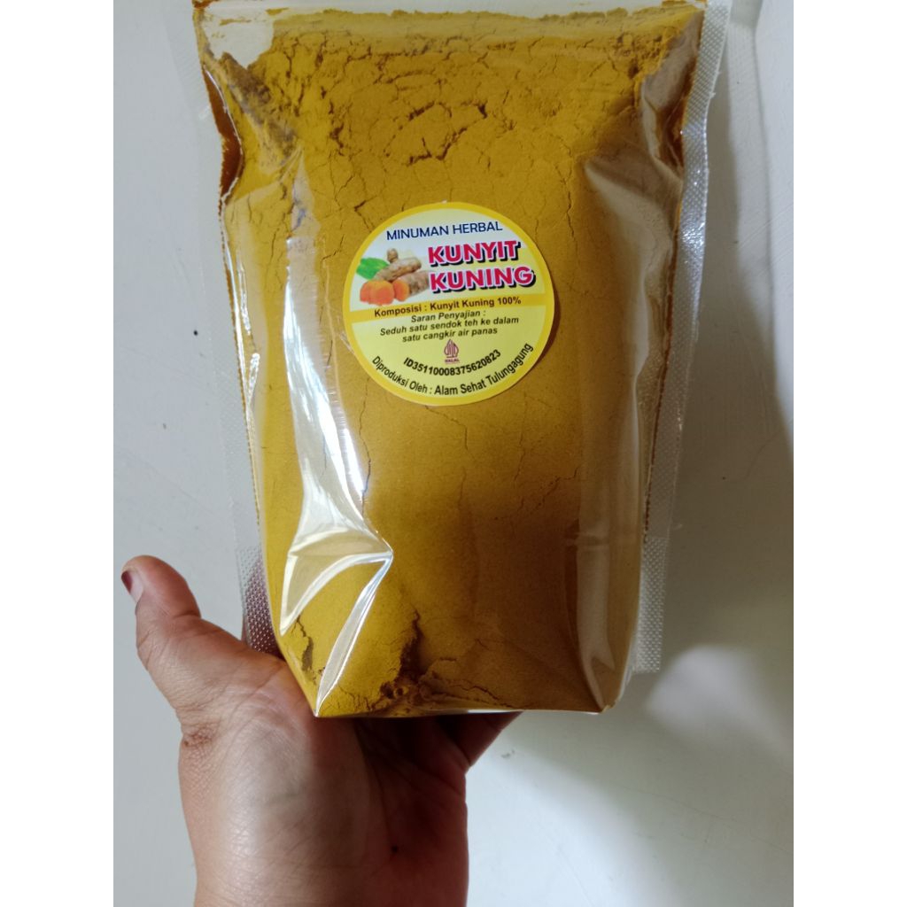 

kunyit kuning bubuk non gula 500gr/kunyit kuning bubuk plus rempah rempah 500gr /kunyitkuningbubuknon gula