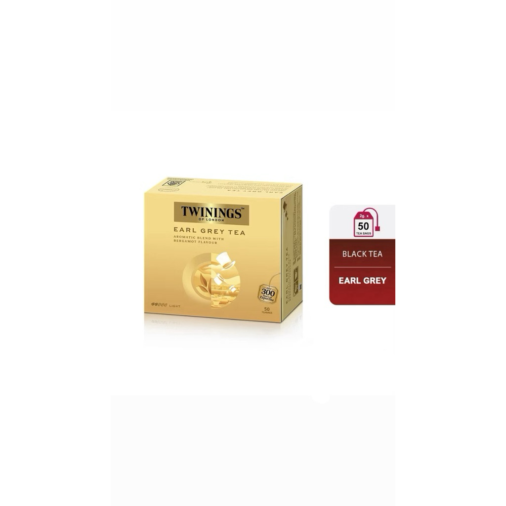 

Twinings Teh Hitam Celup Rasa Bergamot (Earl Grey Tea) 50x2gr