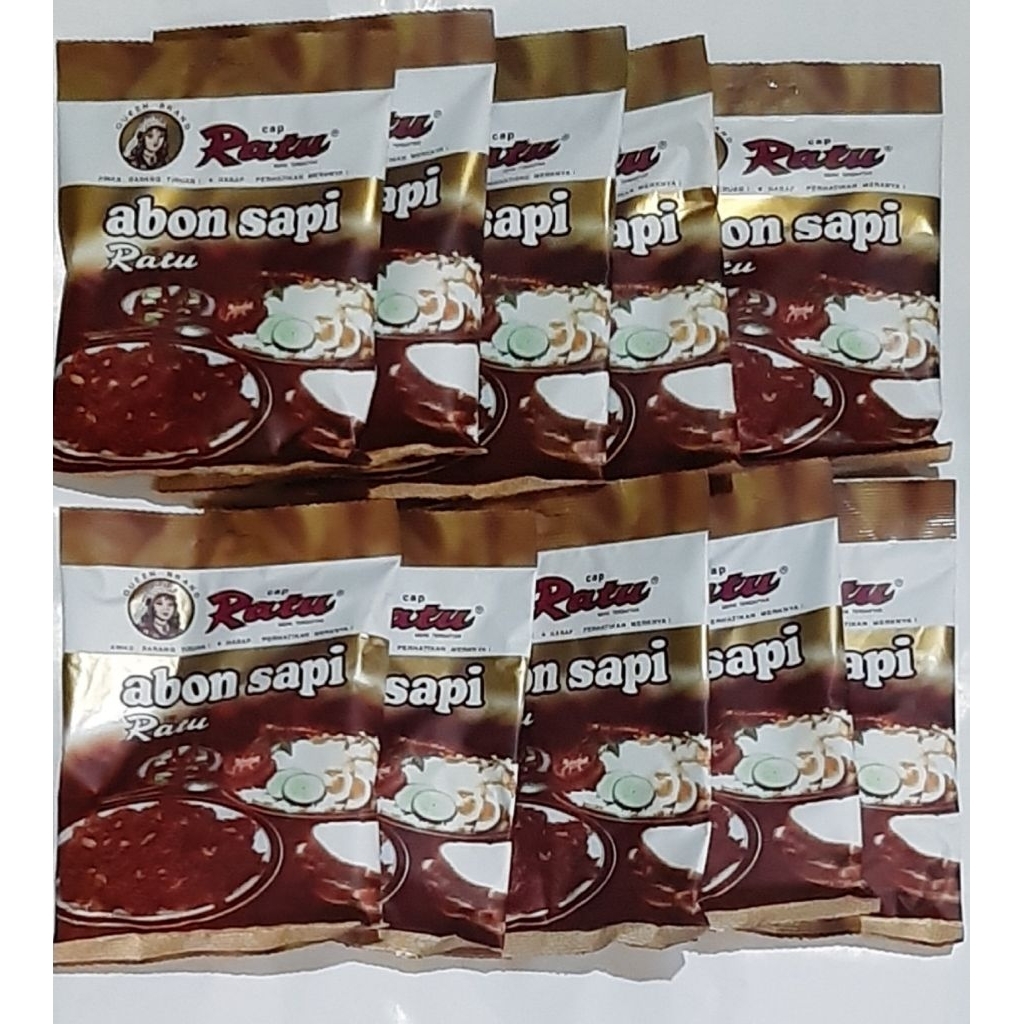 

Abon Ratu Asli 90 Gr Paket isi 10 Pcs / grosir Abon Ratu.