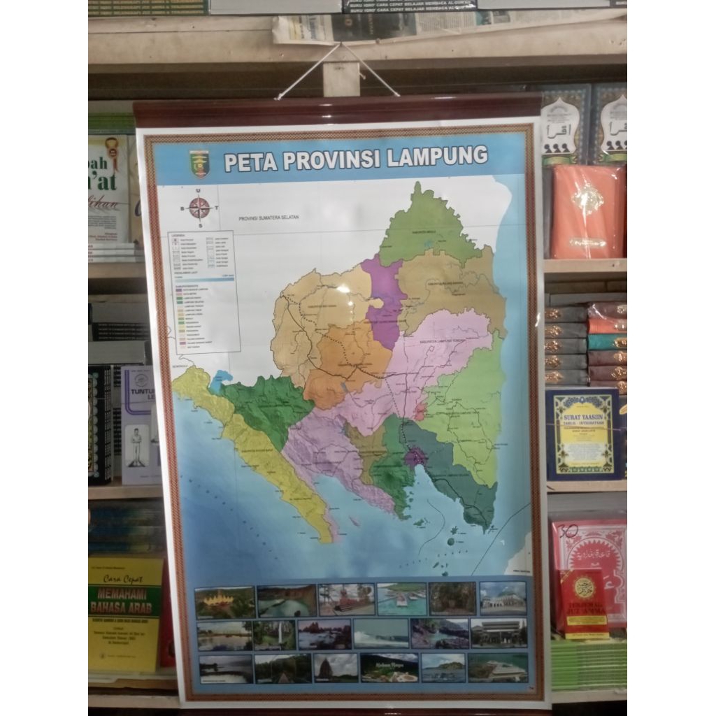 

Peta Gulung Provinsi Lampung Ukuran 65cm x 104 cm