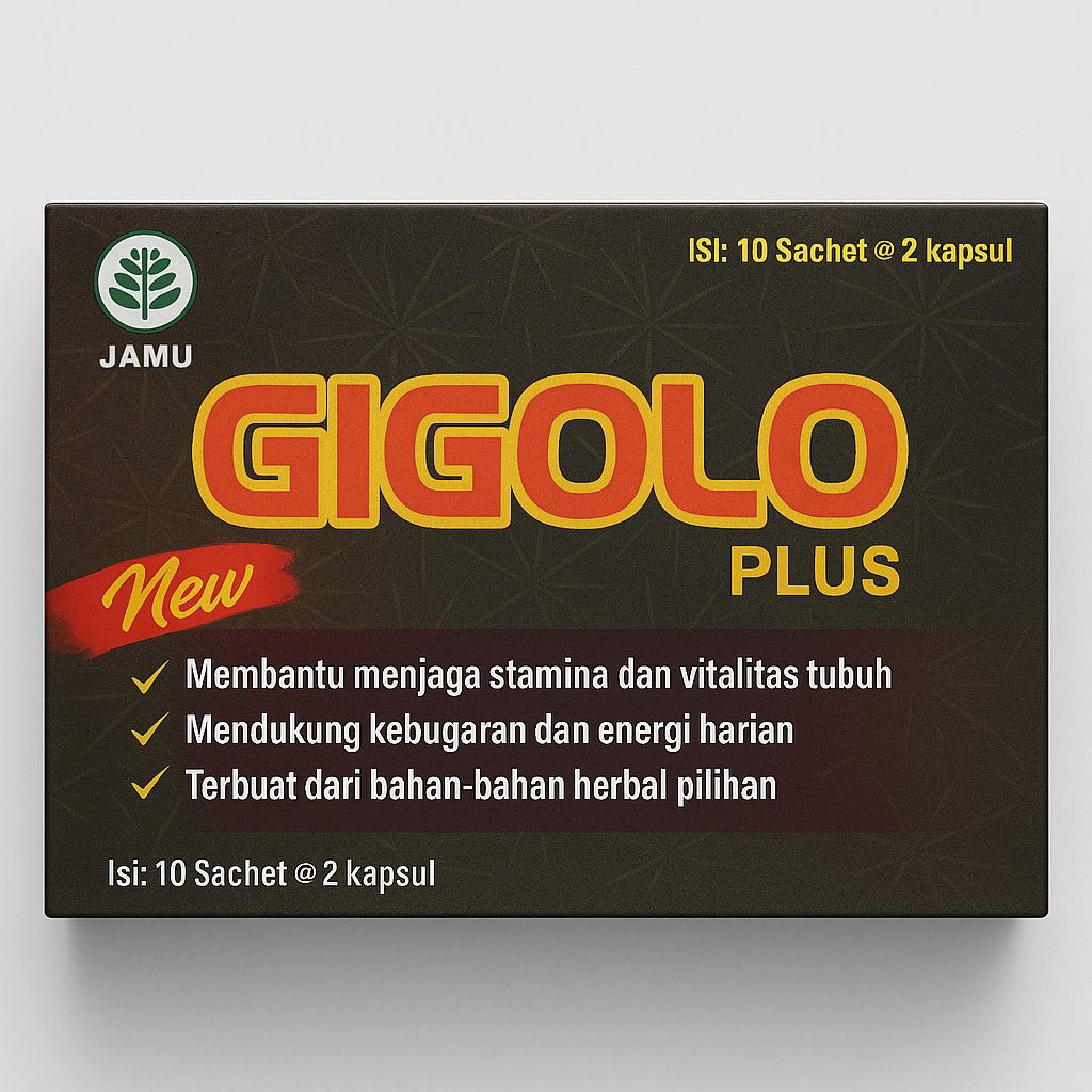 Kapsul Herbal Pria Gigolo Plus – (Isi 10 Sachet @ 2 Kapsul)