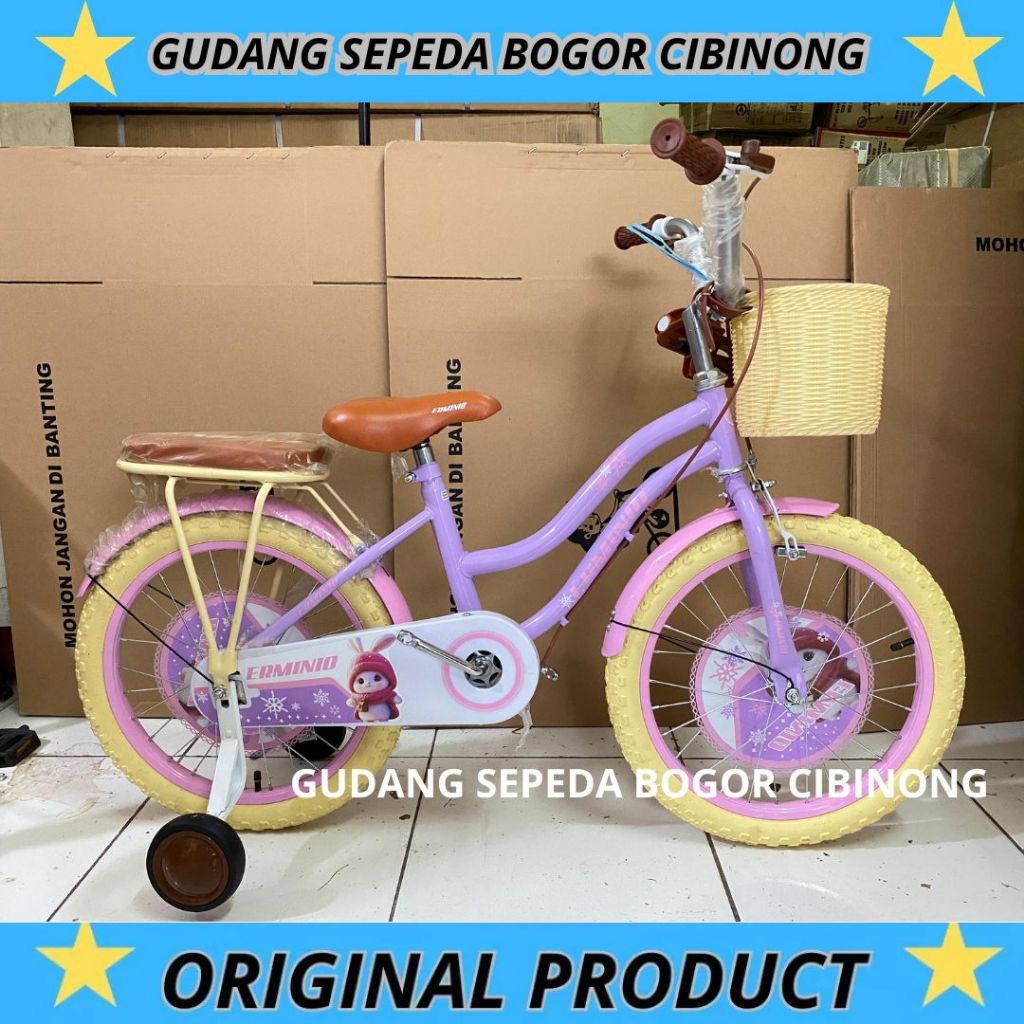 Sepeda Anak Perempuan 16 Mini rabbit