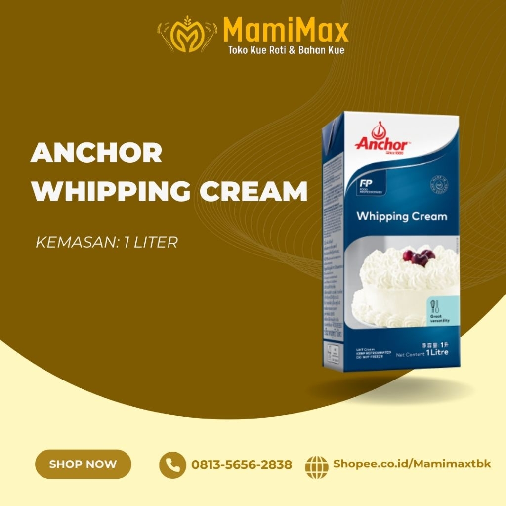 

ANCHOR WHIPPING CREAM WHIP CREAM 1 LITER