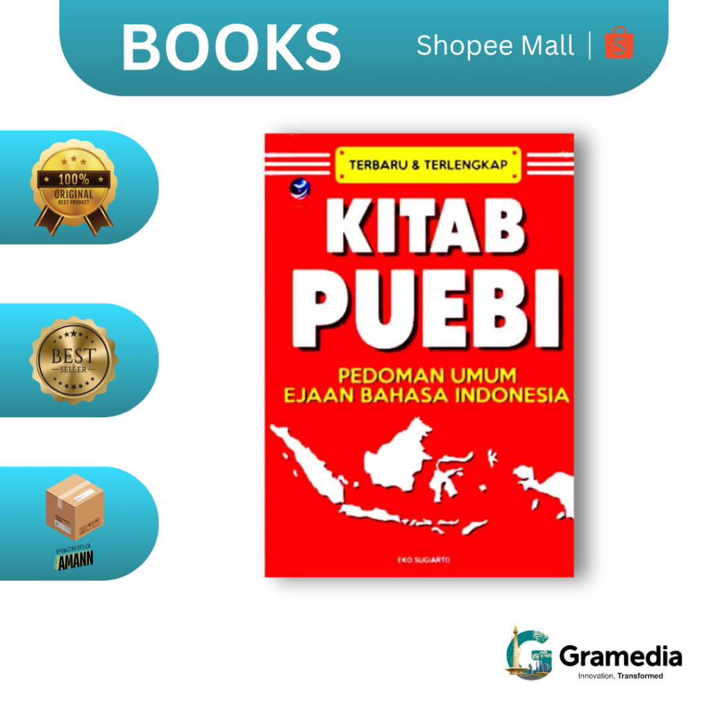 Gramedia MKG - Buku Kitab Puebi : Pedoman Umum Ejaan Bahasa Indonesia (Eko Sugiarto)