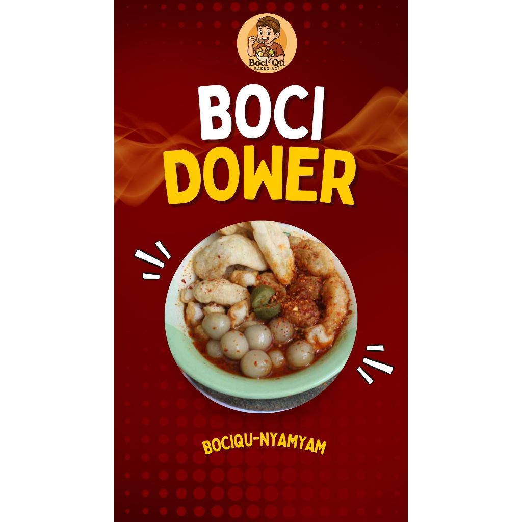 

Bakso Aci (BociQu) Spesial DOWERRR - Super Pedasssss isi ori cabe