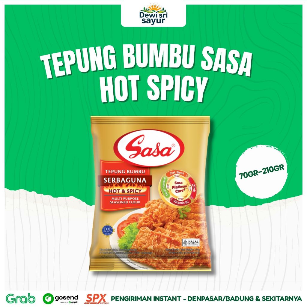 

Tepung Bumbu Sasa Hot Spisy 70gr-210gr – Dewi Sri Sayur