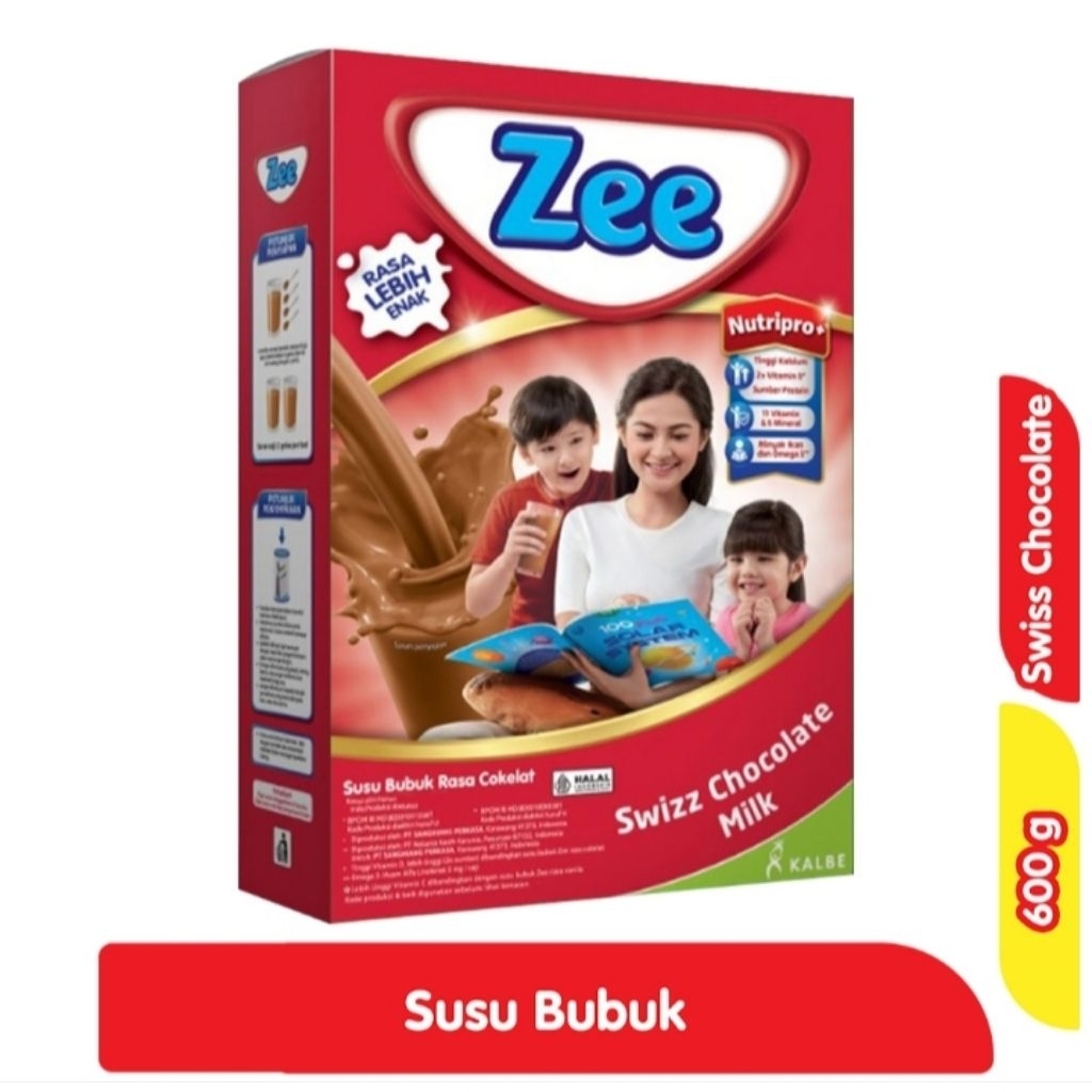 

Zee Nutripro Susu Bubuk Rasa Swizz Cokelat 600 g