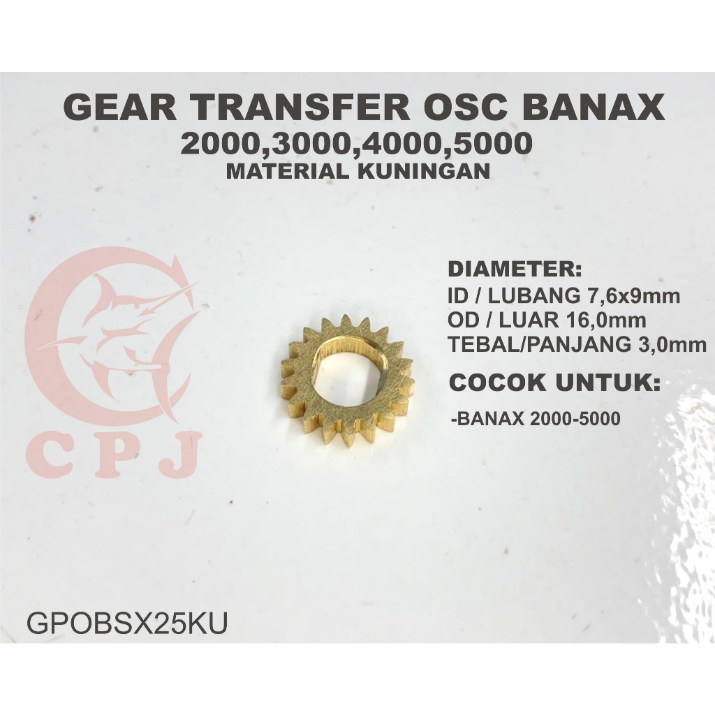 GEAR BANAX SX2000,3000,4000,5000  (GPOBSX25KU)