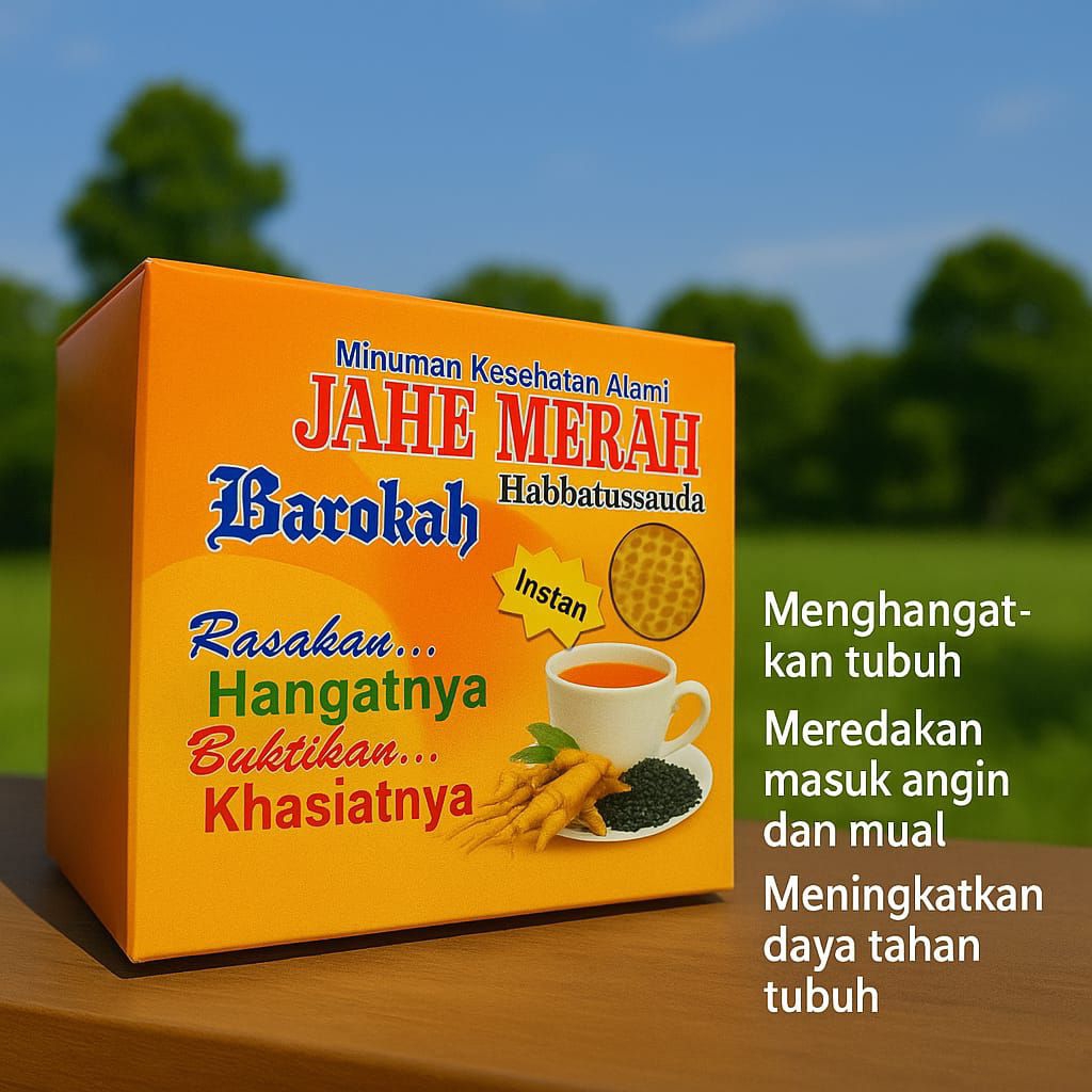 

Jahe Merah Barokah Minuman Kesehatan Alami 10 Sachet