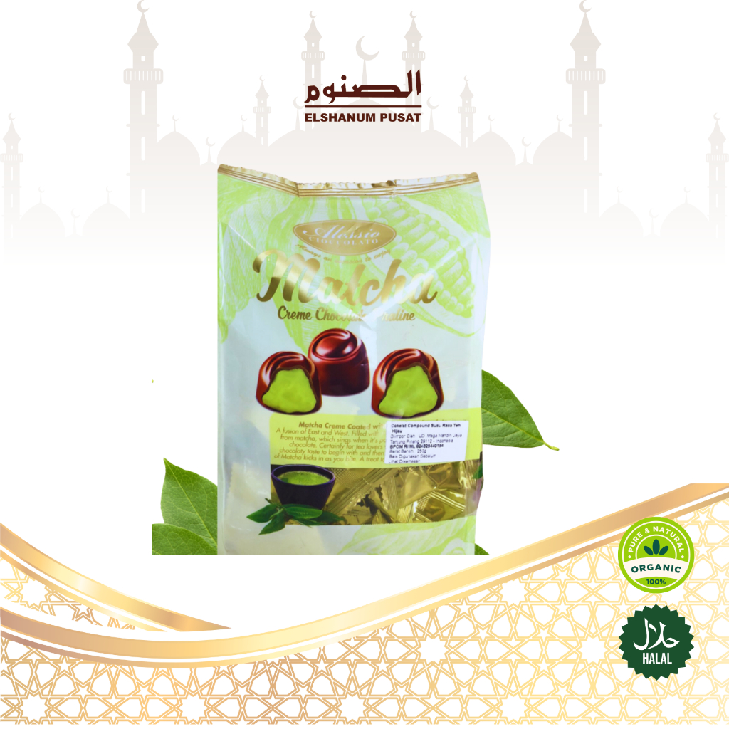 

Coklat green tea chocolate original turkey 250gr - coklat durian - kurma elshanum