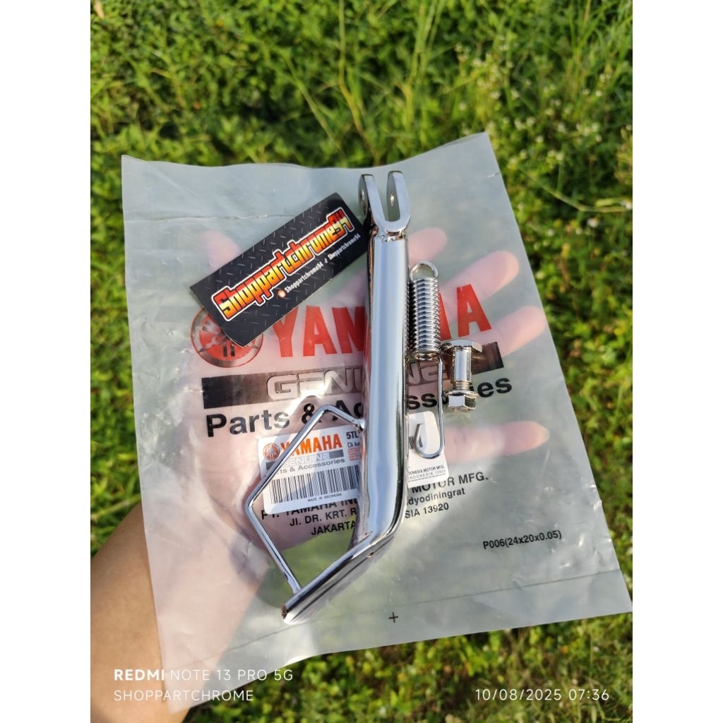 Jagang samping/standar 1 ORIGINAL YAMAHA VEGA/VEGA R/NEW CROM CELUP DETAIL