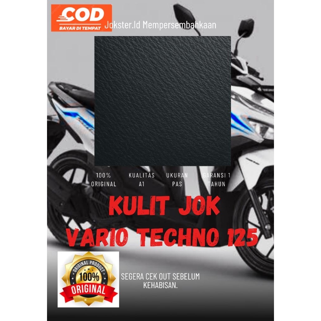 Kulit Jok Motor Original – Honda Vario 125 – Motif Pabrik Pas & Presisi