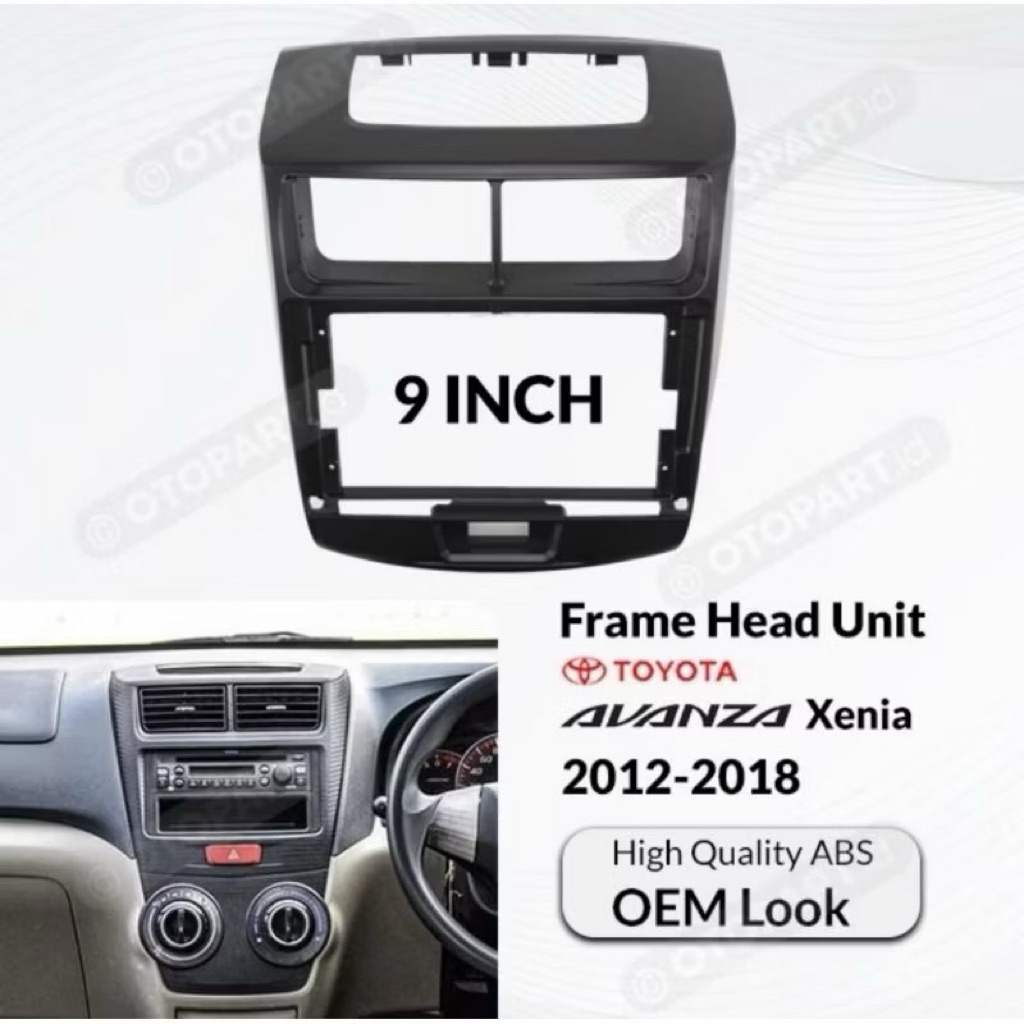 Frame tape Frame Headunit Android 9inch Avanza 2012-2018