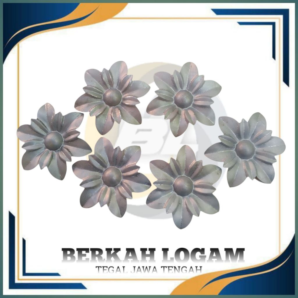 BUNGA TERATAI BESI PLAT ORNAMEN TRALIS DAN PINTU PAGAR DLL