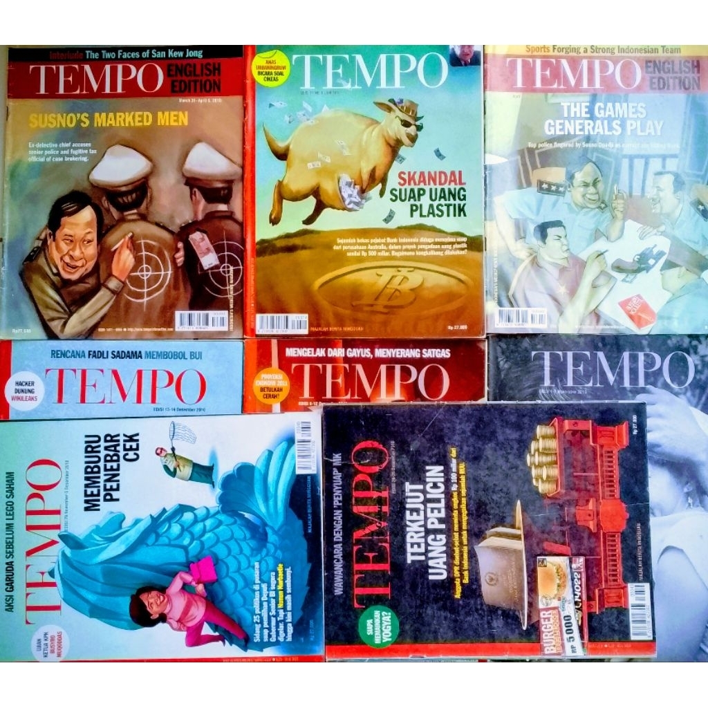 MAJALAH TEMPO TAHUN 2010 (MAJALAH BEKAS)