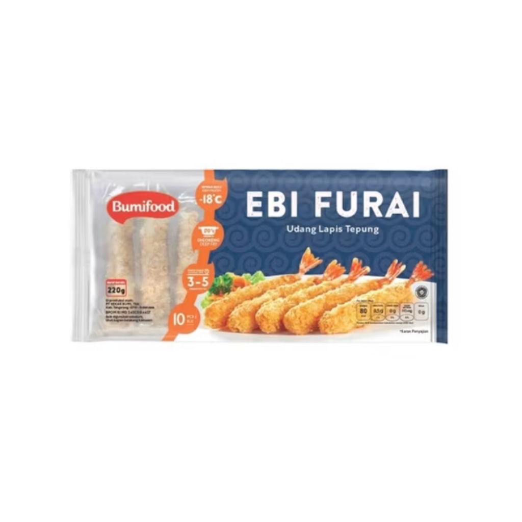 

BUMIFOOD EBI FURAI ISI 10/ UDANG TEPUNG