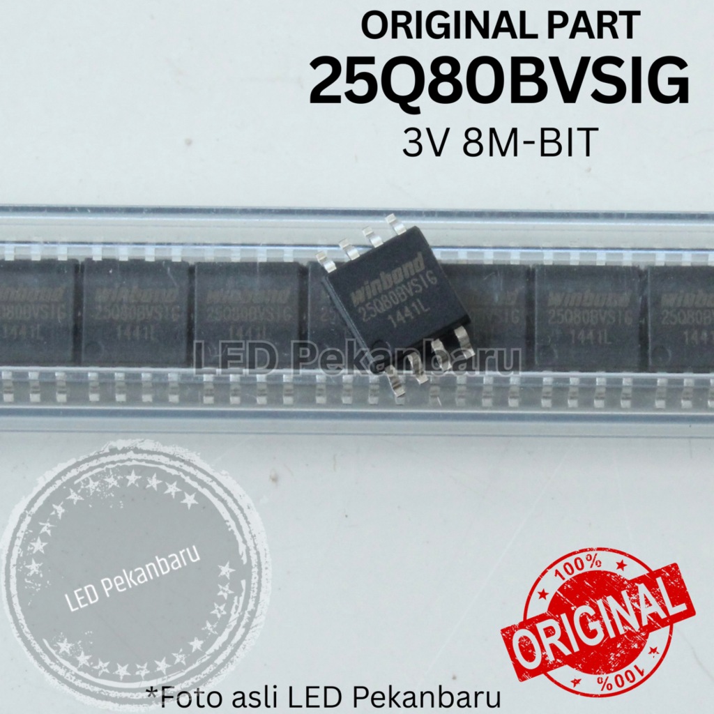 IC ORIGINAL WINBOND 25Q80BVSIG 25Q80BV 25Q80 3V 8M-BIT SOP-8 SERIAL FLASH MEMORY