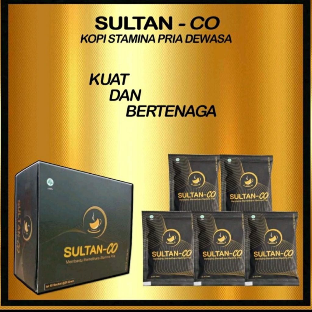 

Kopi Sultan-CO Asli Kuat Stamina Pria 1 bok isi 10 Sachet