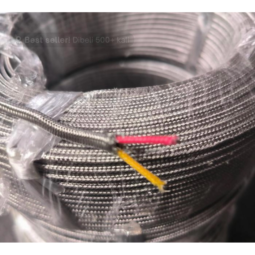 Stainless Cable K type Thermocouple wire sensor 2*1mm Kabel