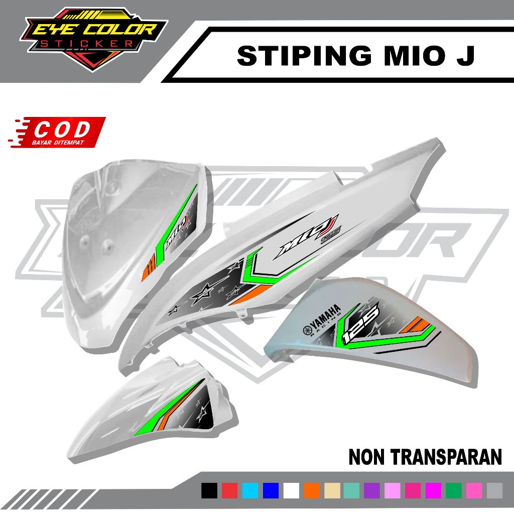 STRIPING STICKER RACING MOTOR LIS BODI YAMAHA MIO J / MIO GT MOTIF BATIK