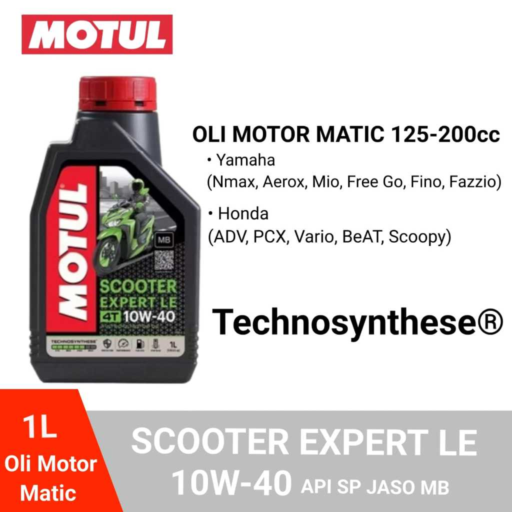 Oli Motor Motul Scooter Expert LE 10W40 /Oli Motor Matic (1 Liter)
