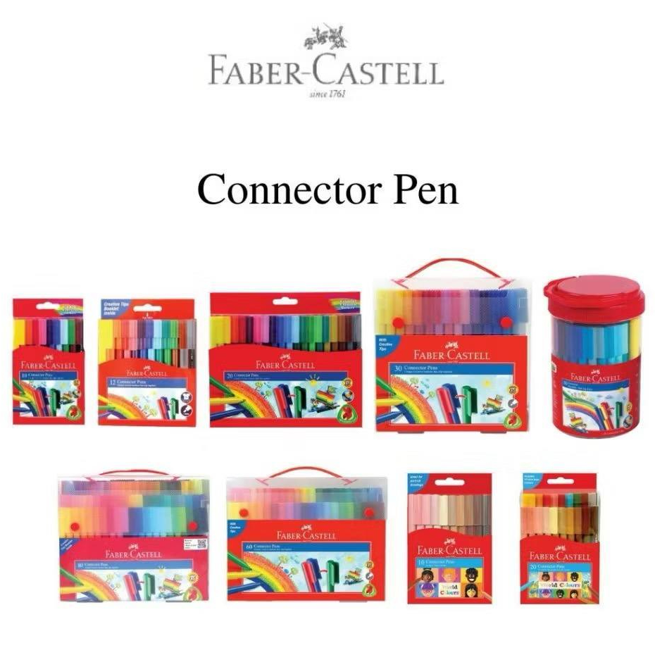 

Faber-Castell Spidol Warna Marker Connector Pen 10, 30, 60