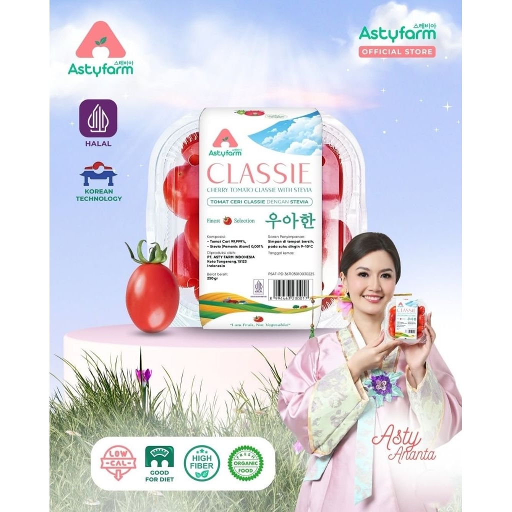 

CLASSIE CHERRY TOMATO CLASSIE WITH STEVIA 250GR BY ASTYFARM