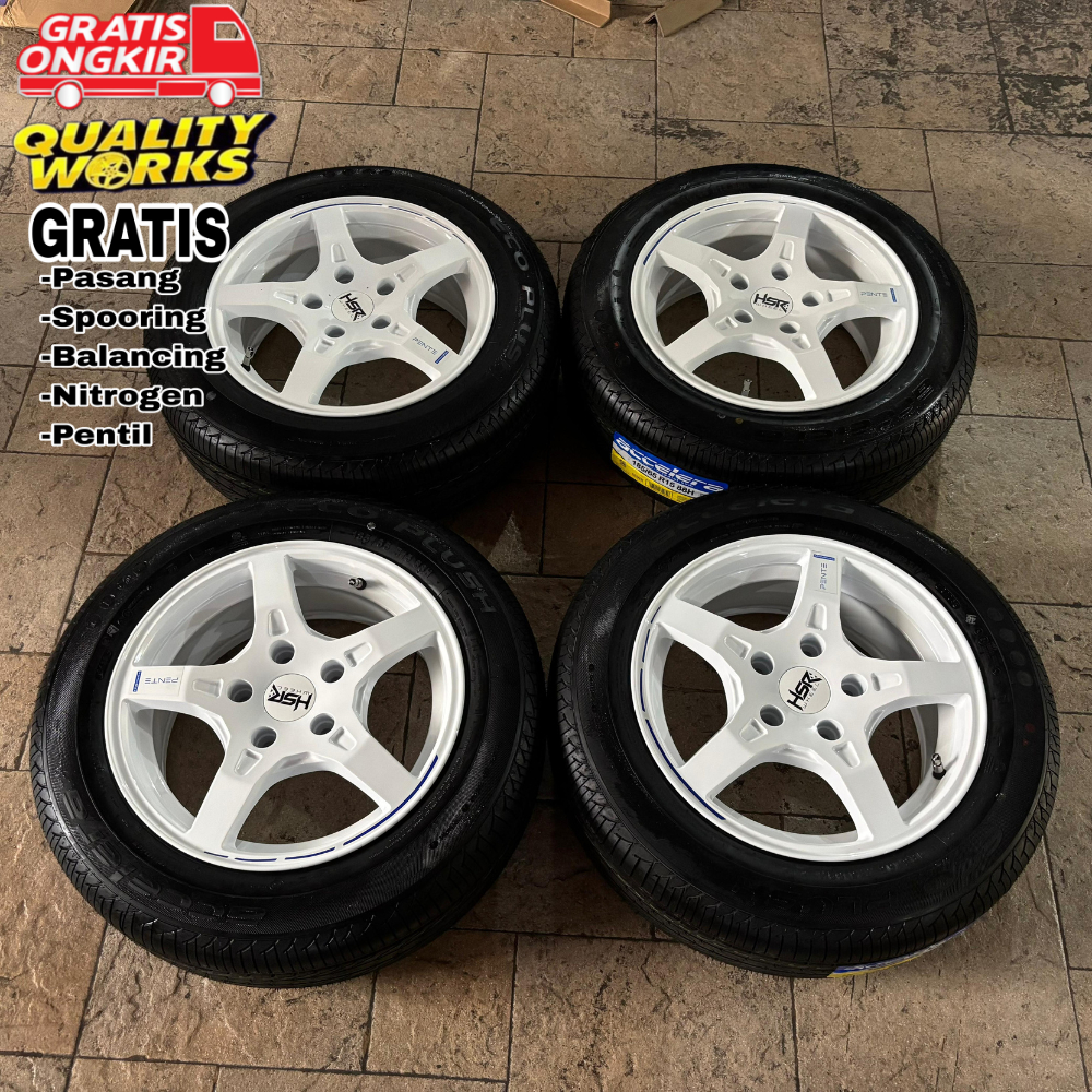 Paket Velg Ban R15 Mobil Grandmax, Ertiga, Velg Mobil Racing Ring 15 Hsr Pente